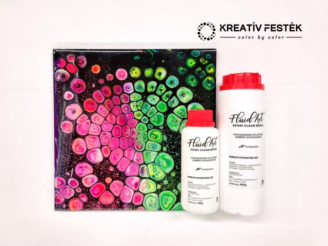 Fluid Art - Epoxi gyanta (clear resin) tippek, trükkök
