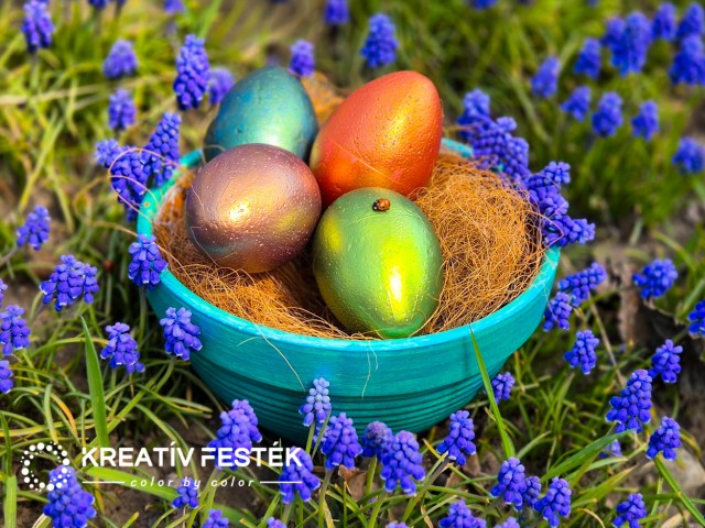 Tojásfestés! Káprázatos színek...
