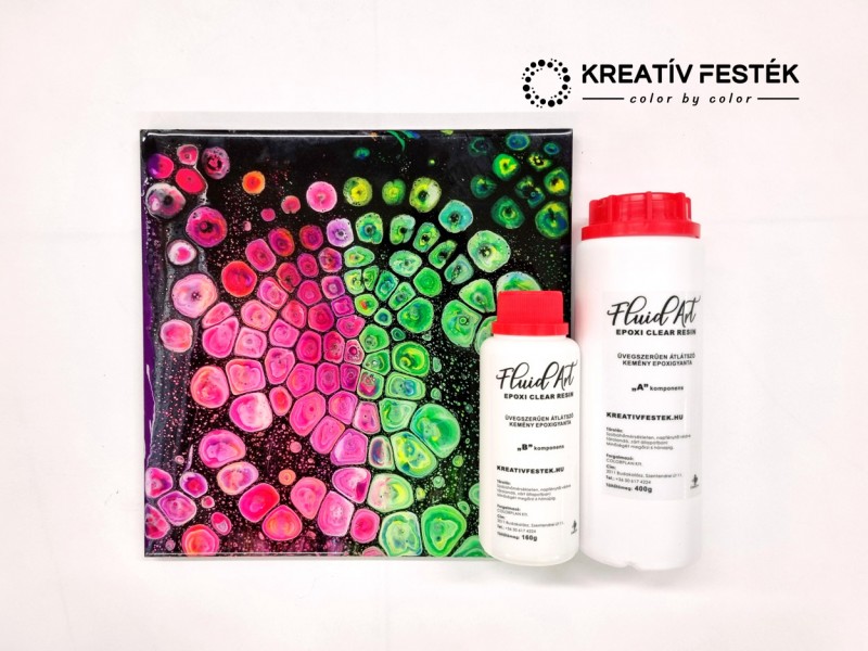 Fluid Art - Epoxi gyanta (clear resin) tippek, trükkök
