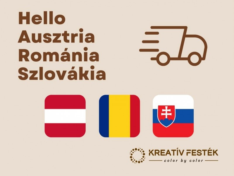Helló Ausztria, Románia, Szlovákia! Már elérhető házhozszállítás külföldön is!
